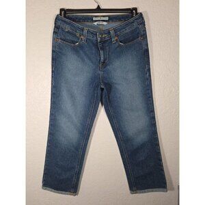 Tommy Hilfiger Blue Jeans Women's Sz 8 Hipster Rolled Cuffs Straight Leg Vintage